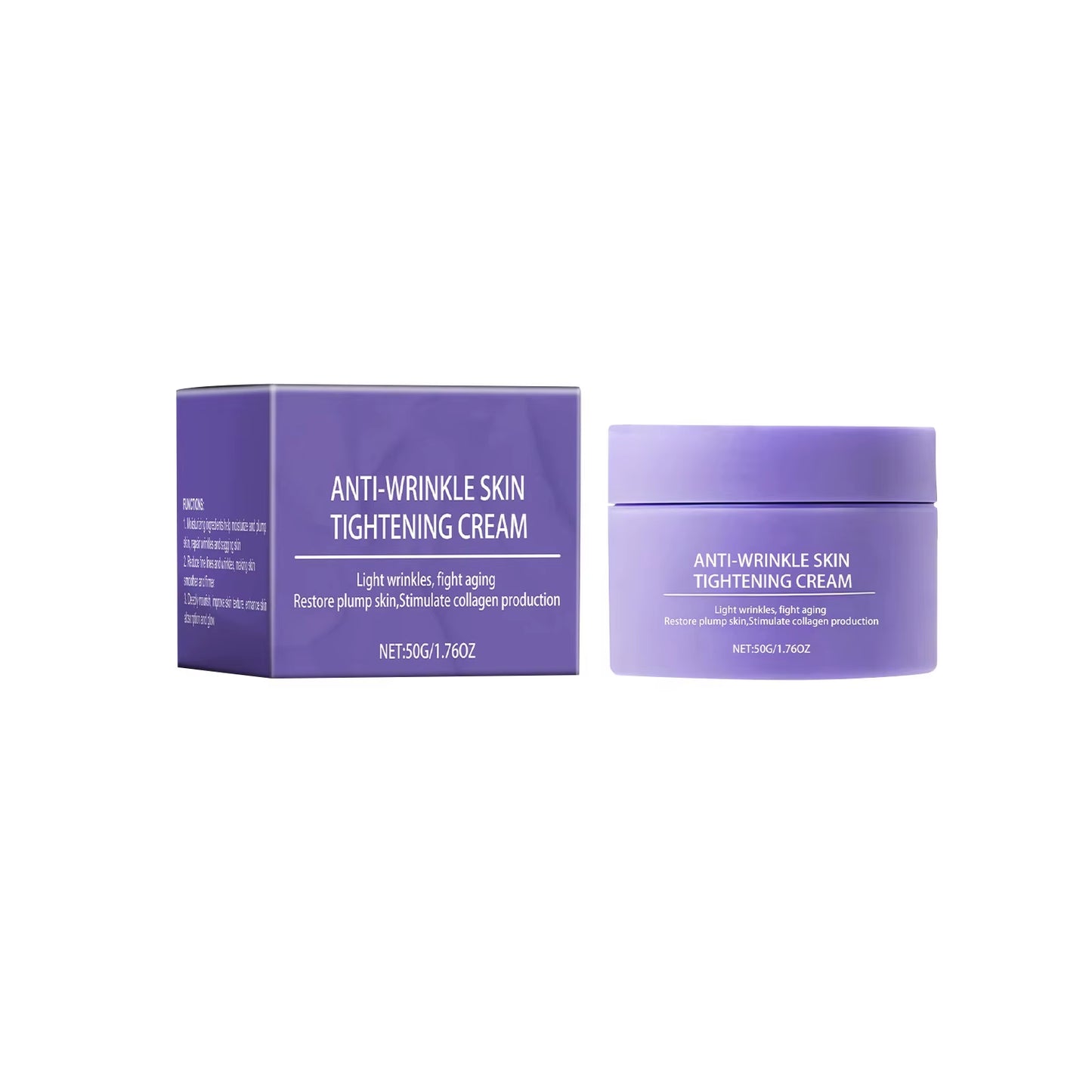 Skin Wrinkle Cream, Wrinkle-Reducing and Skin-Tightening Cream Soothes and Repairs Lines, Moisturizes & Replenishes Moisture 50G